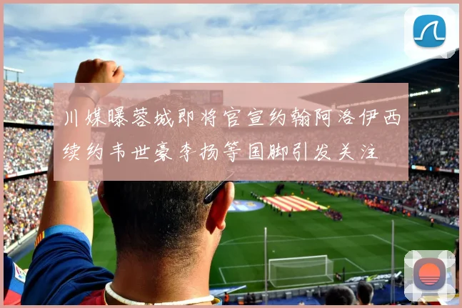 川媒曝蓉城即将官宣约翰阿洛伊西续约韦世豪李扬等国脚引发关注